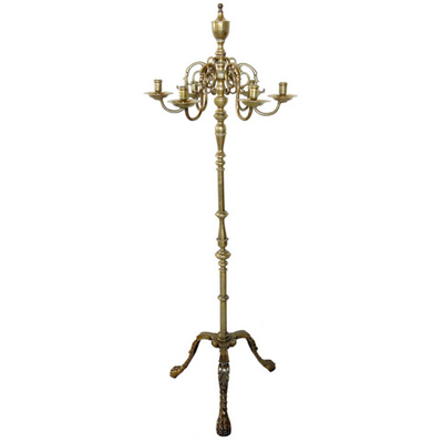 FLOOR CANDELABRA BRASS